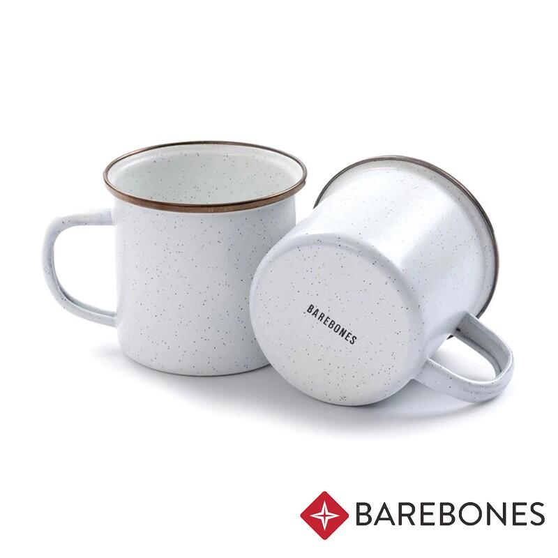 【Barebones】珐瑯杯組 2入『蛋殼白』 CKW-393