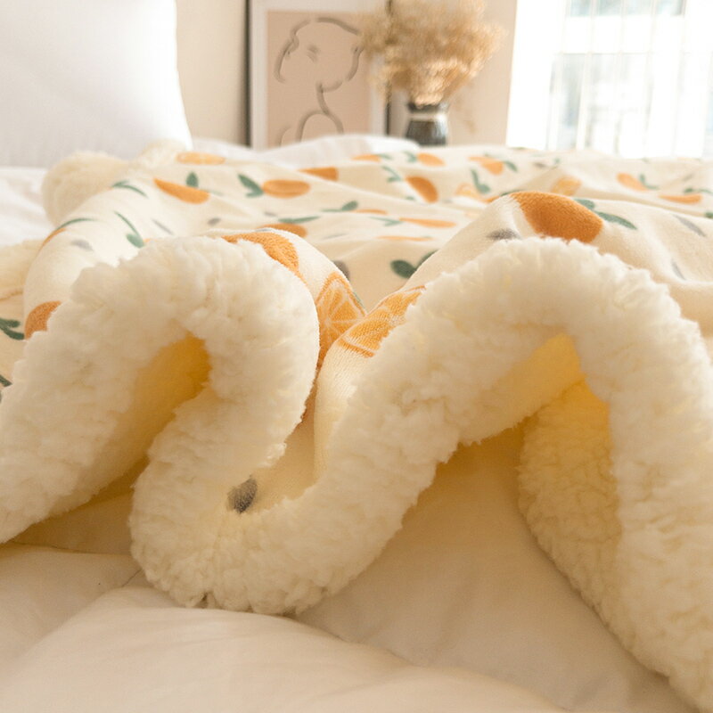 女生小毛毯單人被子春秋冬季辦公室午睡午休牛奶羊羔珊瑚絨蓋毯子