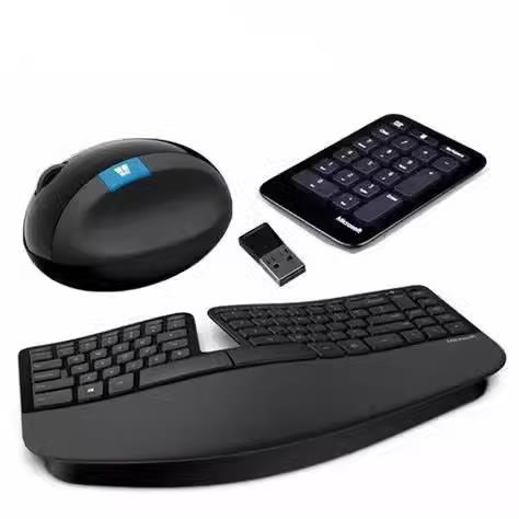 微軟Sculpt Ergonomic人體工學饅頭滑鼠鍵盤舒適辦公家用