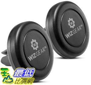 【美國代購】WizGear 通用通風口磁性汽車安裝手機座 用於手機和迷你平板電腦 (2個裝)