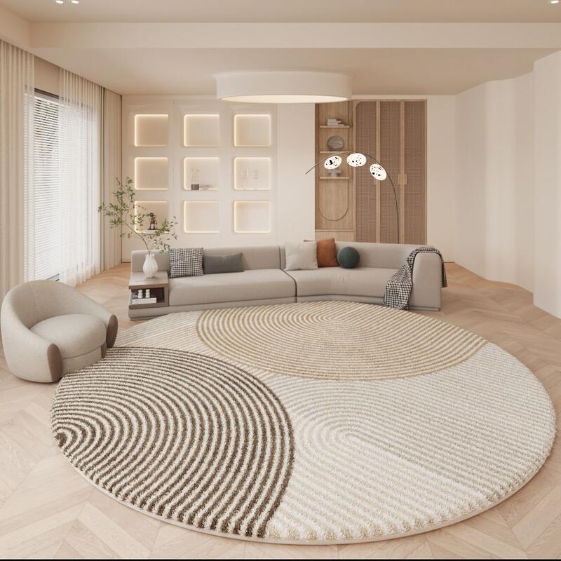 地毯 房間地毯 客廳地毯 床邊地毯 臥室地毯 現代簡約圓形地毯 客廳書房茶幾墊 吊籃地墊