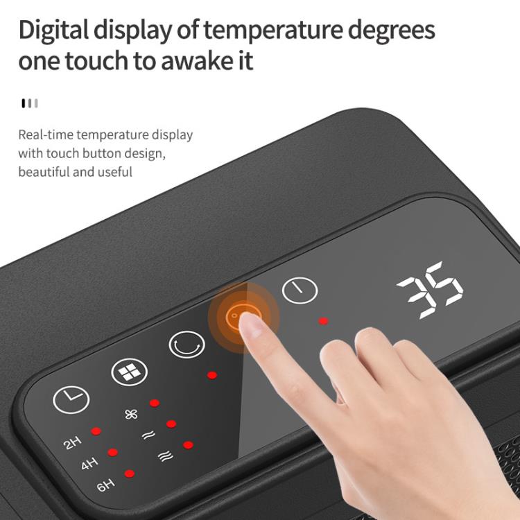 110V新款智慧遙控電暖器桌面迷你PTC暖風機家用速熱靜音取暖器 全館免運