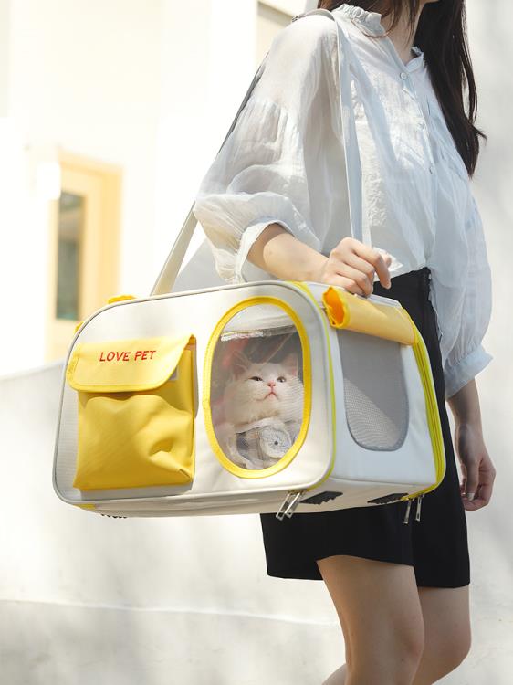 貓包外出便攜貓咪狗狗背包太空艙貓籠透氣手提式貓袋大容量寵物包 免運