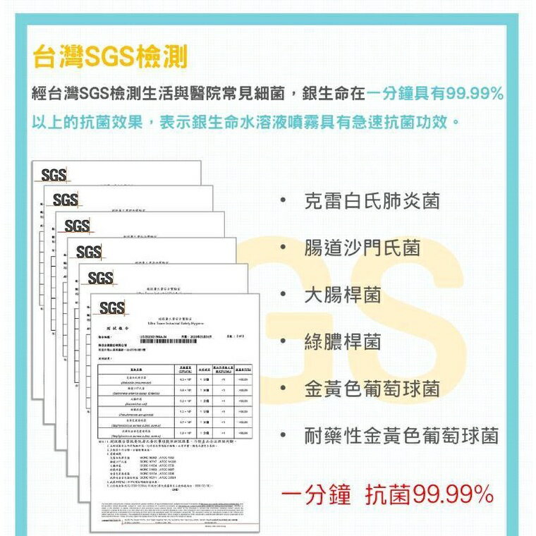 【銀離子抗菌劑】★台灣出貨★抗菌劑~銀生命 消毒液 殺菌噴霧 銀生命水溶劑 (不含酒精) 4