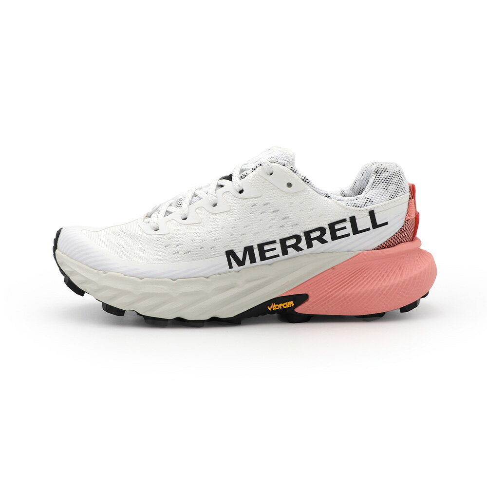 【全館滿額折】 Merrell Agility Peak 5 白粉 輕量 抓地 休閒 運動鞋 女款 J3017【新竹皇家ML068374】
