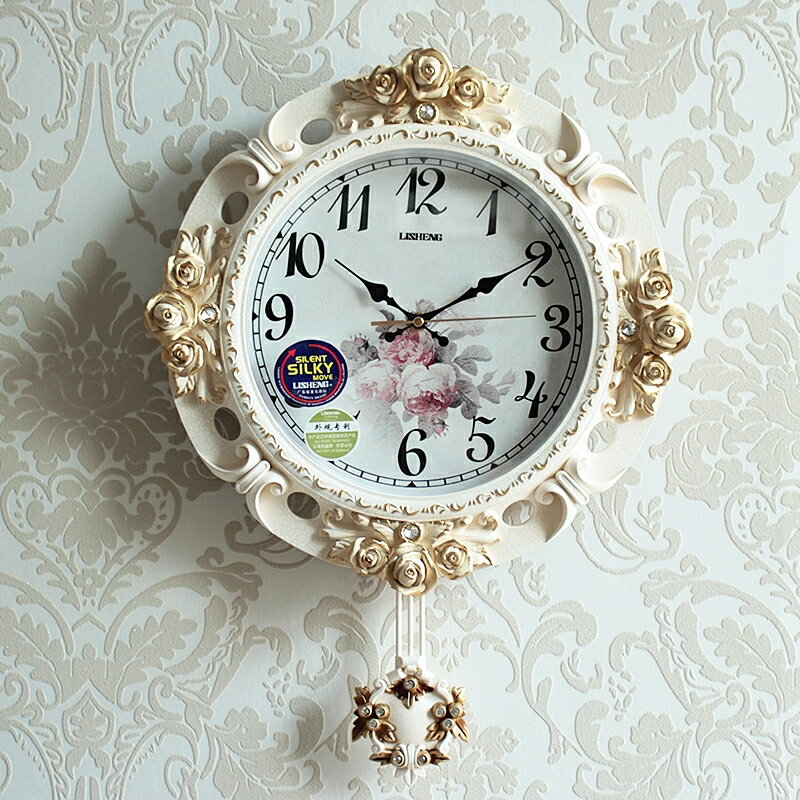 歐式鐘表掛鐘客廳電子家用時鐘靜音時尚掛表大氣個性創意石英鐘