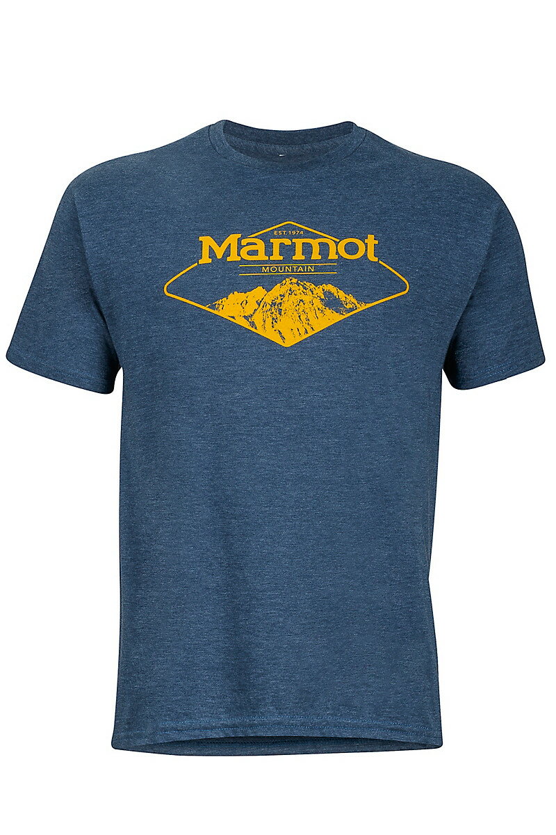 ├登山樂┤美國 Marmot Mountaineer Tee 快乾短袖上衣-Navy Heather # 43210-8550