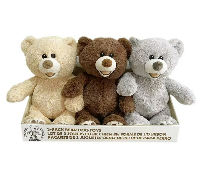 Hugfun 泰迪熊造型寵物玩具3入組| 綠野春風百貨場直營店| 樂天市場Rakuten