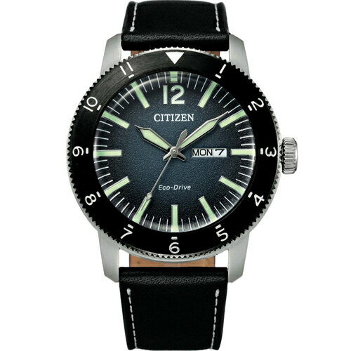 CITIZEN 星辰錶 GENTS 系列 蔚藍之海光動能時尚腕錶(AW0077-19L)-43mm-藍面皮革【刷卡回饋 分期0利率】【APP下單22%點數回饋】
