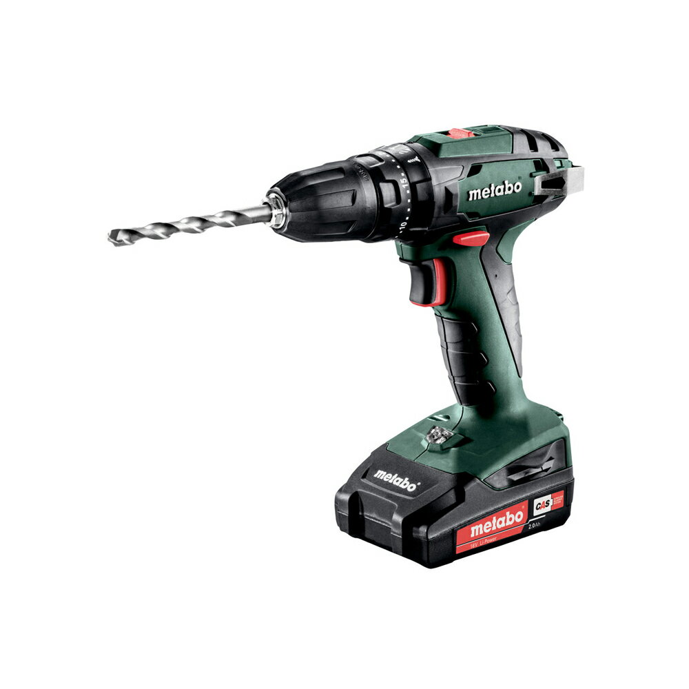 metabo 德國美達寶 18V鋰電震動電鑽套組 SB 18 SET(2.0Ah+配件組)