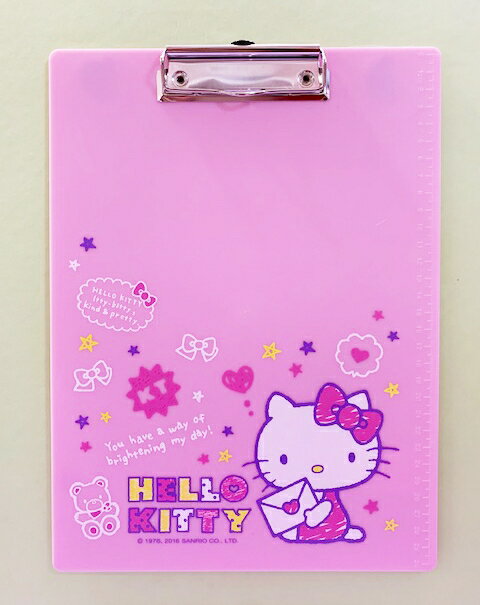 【震撼精品百貨】Hello Kitty 凱蒂貓 三麗鷗 KITTY 日本A4文件夾/板-粉繪畫#96696 震撼日式精品百貨