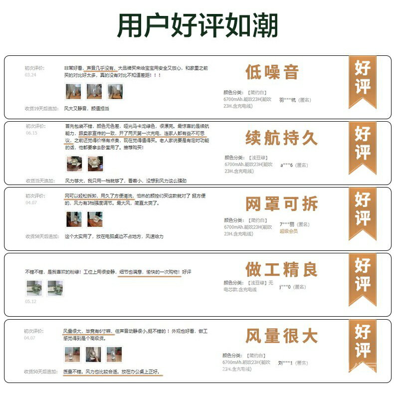 夏季降溫好物FUNME桌面臺式小風扇便攜式usb充電型學生宿舍床上床頭家用辦公室夏日迷你靜音小型電風扇簡約ins大風 5