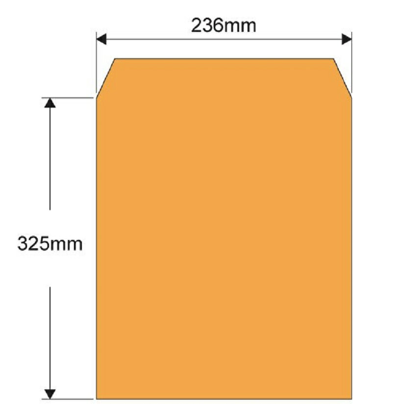 金鷹 A4 (6K) 黃牛皮公文封 (100入) (236 *325mm)