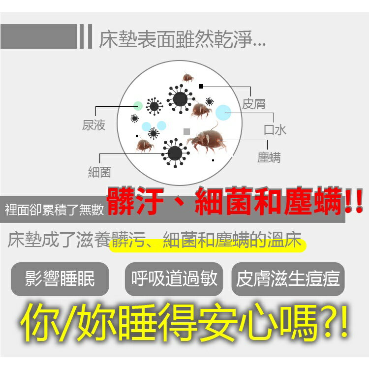 醫療級保潔墊 毛巾纖維薄膜防水保潔墊【多款尺寸】保護床墊 長效防水 透氣抗菌 台灣製造 典藏家寢飾 2