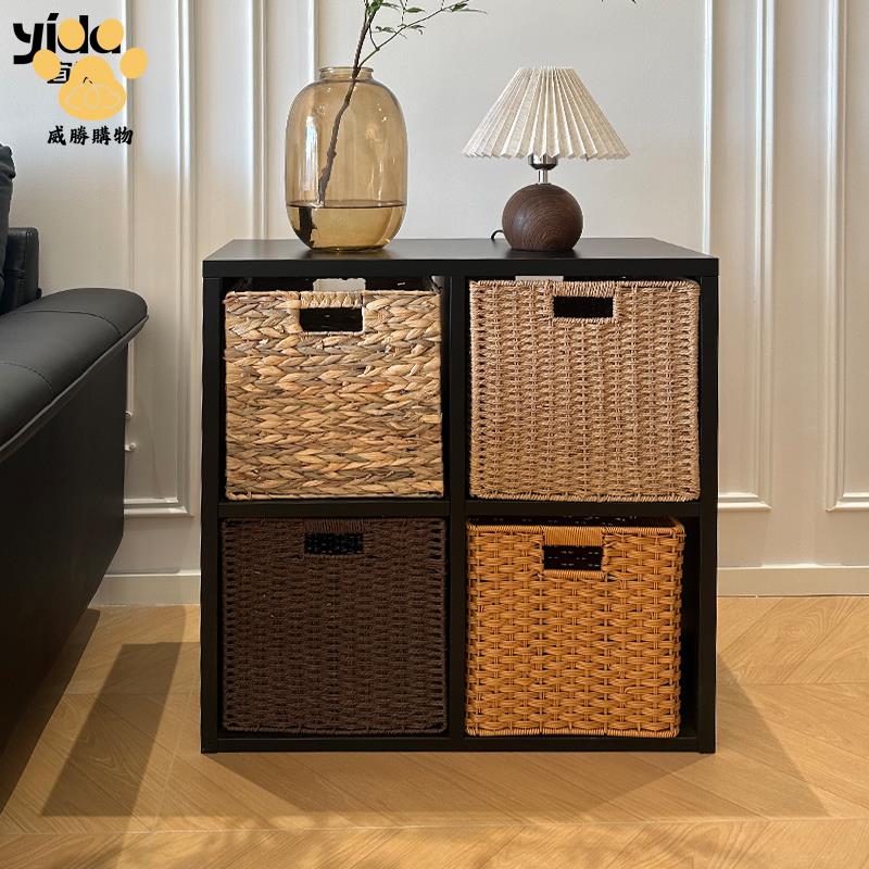 家用鋼制格子櫃 自由組合卡萊克日式八格櫃 床邊兒童書架 落地置物架Y9/12