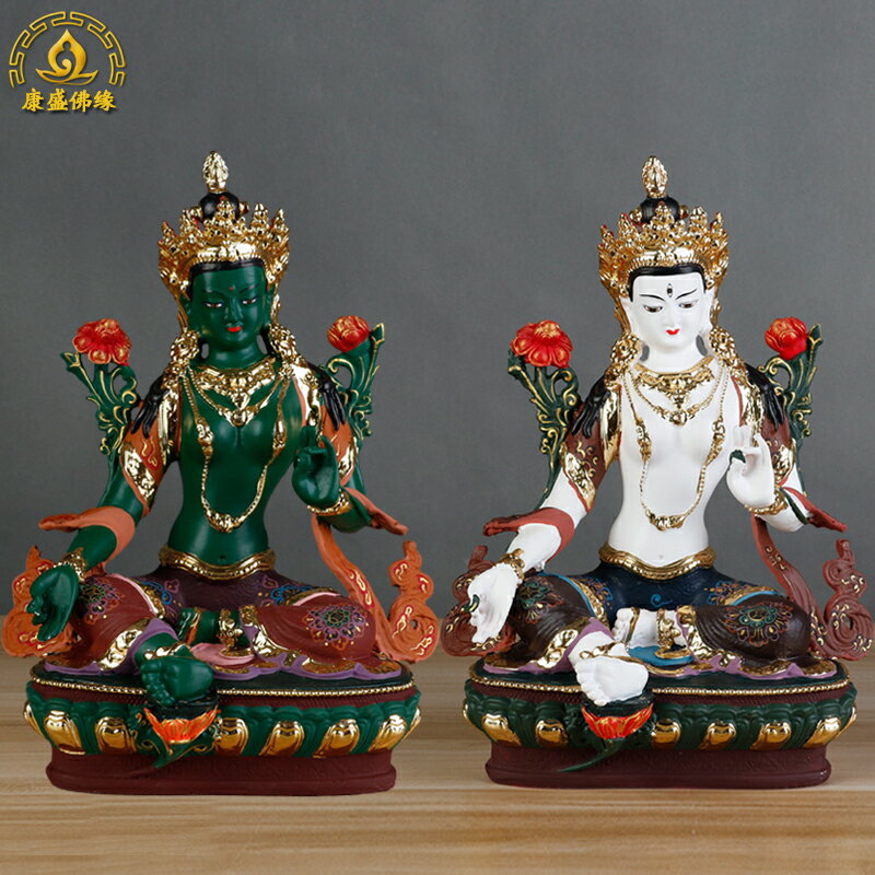 大珍品 貴重 紫銅製 貴石嵌 綠度母像 四臂度母 密宗密教 仏教古美術品 綠度母-精雕鎏金(36cm) | 嘉南佛教文物｜佛像、佛堂設計、台北佛具店