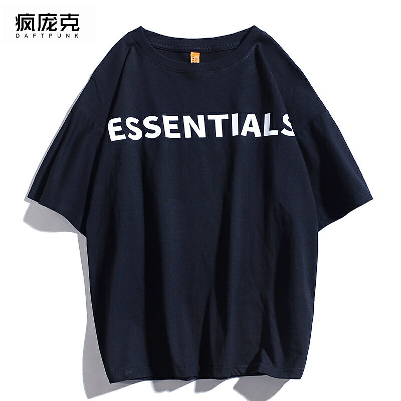新款FOG FEAR OF GOD復線ESSENTIALS胸前字母印花高街短袖T恤男女