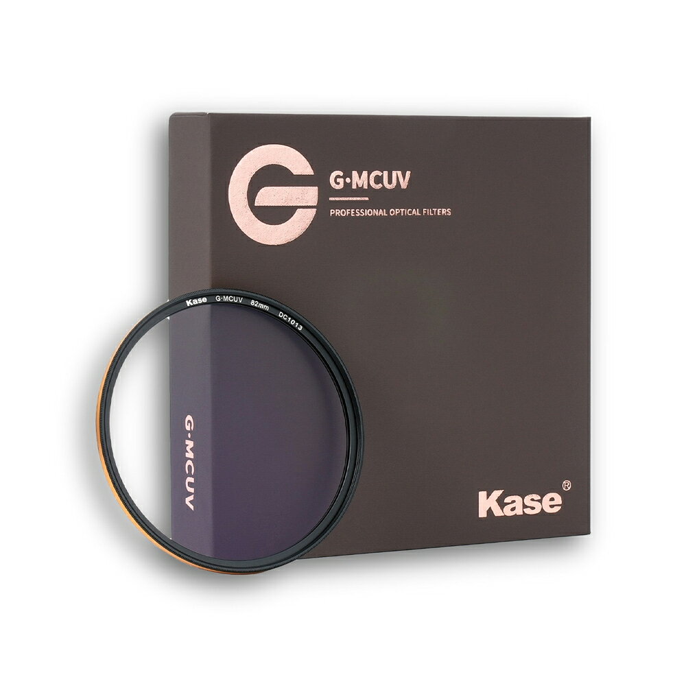 EC數位 Kase 鑲金環 G-MCUV 抗摔抗 UV 高級濾鏡 多層鍍膜/ 24+24 雙面多層鍍膜 40.5-95mm