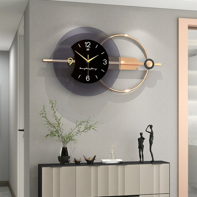 鐘表客廳輕奢現代簡約家用餐廳時鐘掛墻個性創意時尚網紅裝飾掛鐘