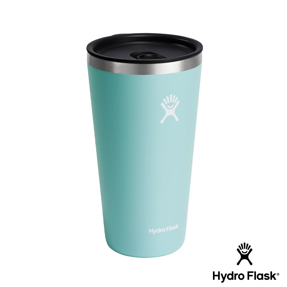 【【蘋果戶外】】Hydro Flask【隨行杯 / 828ml】28oz 保溫隨行杯 (露水綠) 附蓋 滑蓋咖啡杯 保溫杯 保冷杯 保溫瓶 TUMBLER