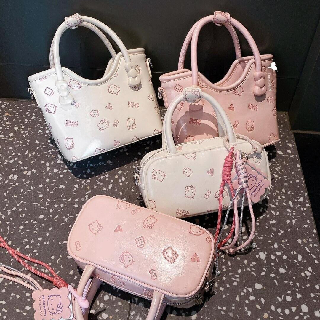 hellokitty印花托特包 斜後背手提，情人節禮物選擇