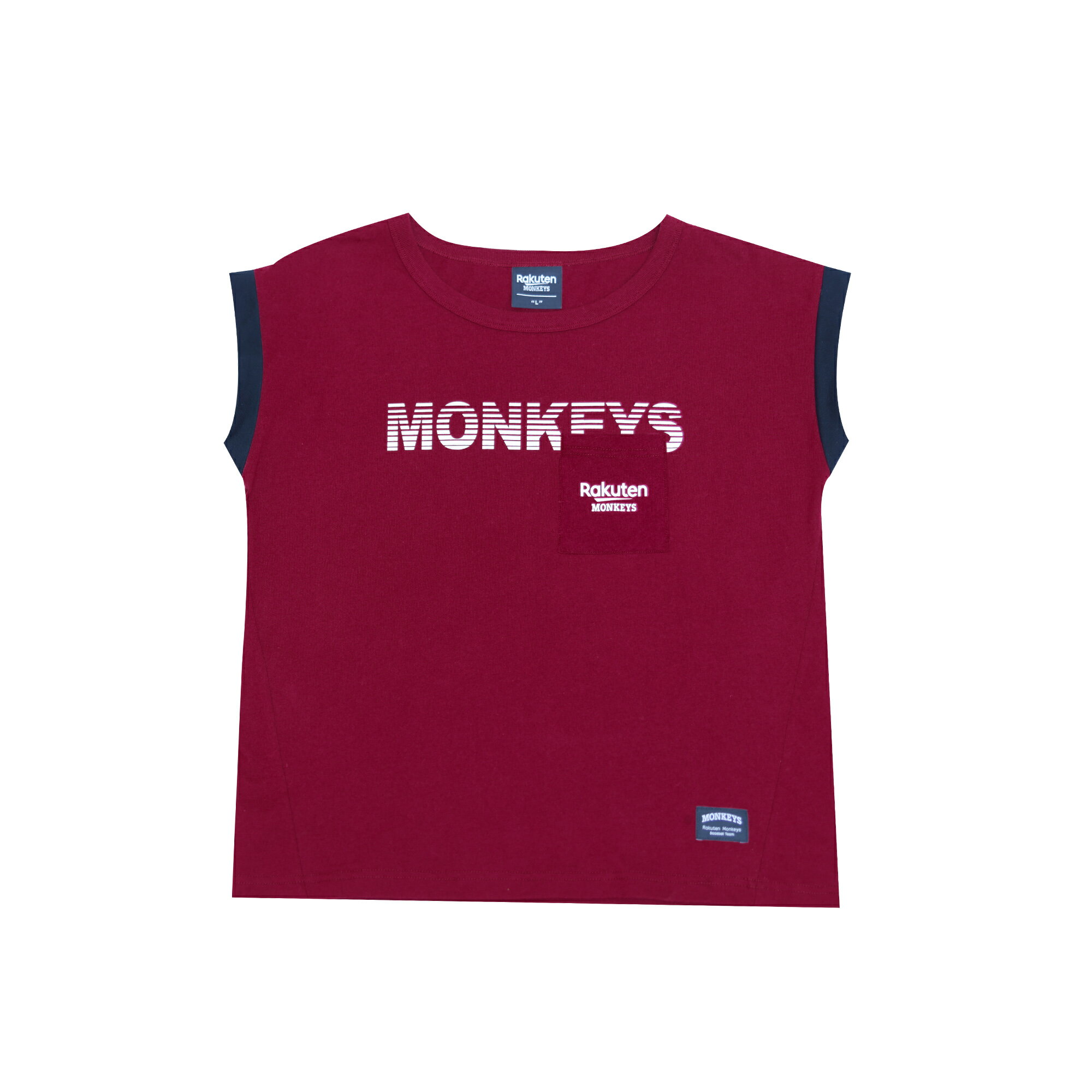 Rakuten Monkeys 短版口袋T -紅 -F