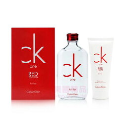 Calvin Klein CK One Red 女用香水兩件禮盒組【特價】§異國精品§