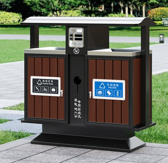 戶外垃圾桶不銹鋼室外垃圾箱公園景區防腐環衛小區街道分類果皮箱