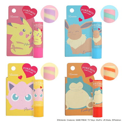 【獨家販售】日本原裝進口 寶可夢 Pokémon 保濕潤唇膏 皮卡丘 伊布 胖丁 卡比獸