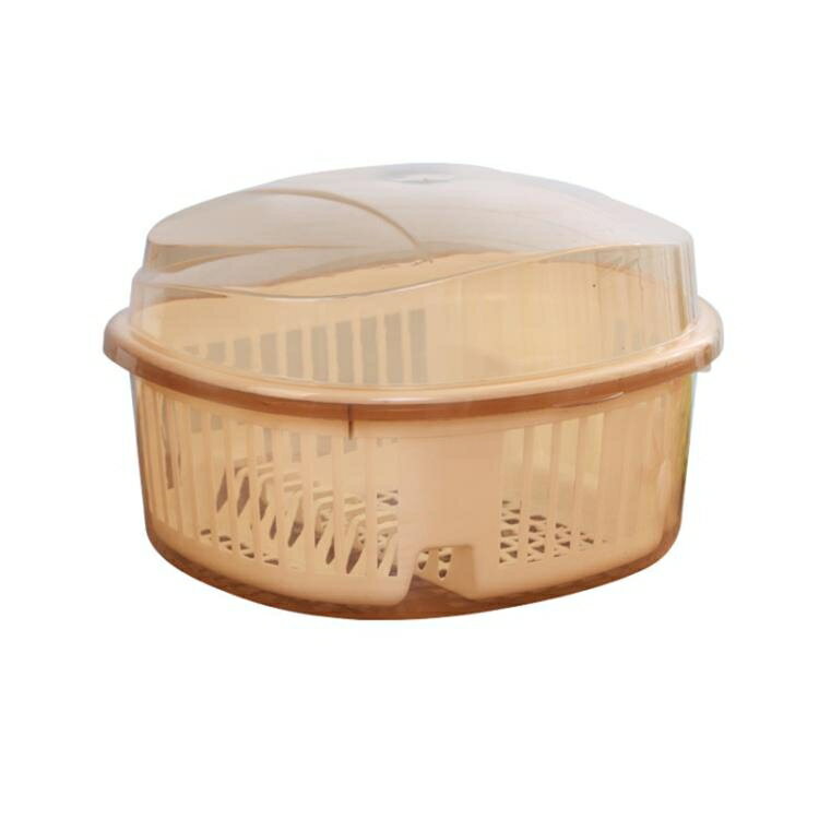 廚房家用帶蓋碗盆碗碟置物架塑料碗櫃裝碗筷收納盒放碗箱瀝水碗架