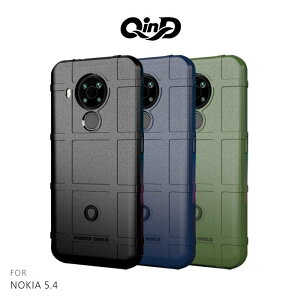 QinD NOKIA 5.4 戰術護盾保護套 TPU 手機殼 鏡頭加高【APP下單最高22%點數回饋】