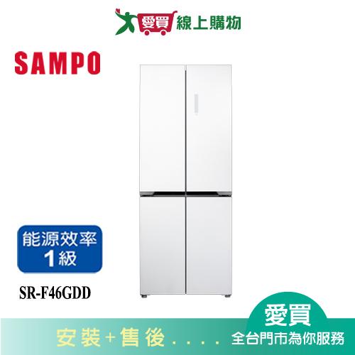 SAMPO聲寶457L變頻四門星漾美滿冰箱SR-F46GDD_含配送+安裝【愛買】