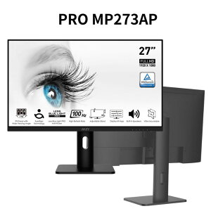 【最高折200+跨店點數22%回饋】MSI 微星 PRO MP273AP 27吋 IPS電腦螢幕