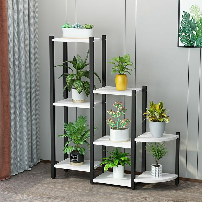 花架鐵藝多層室內裝飾落地置物架家用花盆架花架子客廳綠蘿架陽台 幸福驛站
