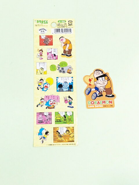 【震撼精品百貨】Doraemon 哆啦A夢 哆啦A夢漫畫貼紙-黃底#79257 震撼日式精品百貨