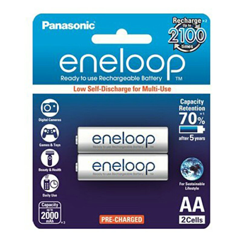Panasonic 國際牌 eneloop 即可用充電池 3號BK-3MCCE2BTW 日本製 2入/卡