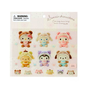 真愛日本 三麗鷗 熊寶寶 拿鐵熊 日本製 造型貼紙 寫真貼紙 貼紙 裝飾貼 ID114