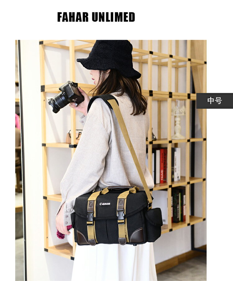 尼康相機包 佳能 單反 帆布攝影包d7200d750d7100d810d3200dd3400 7