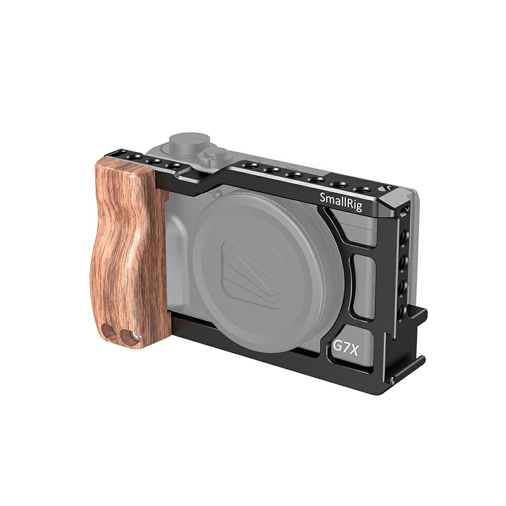 限時★.. SmallRig CCC 2422 Cage 鋁合金外框套組 含木製握柄 Kit for Canon G7X Mark III 兔籠 錄影用支架 散熱 G7X3 Arca 公司貨【夏日限時 全館點數5倍送】