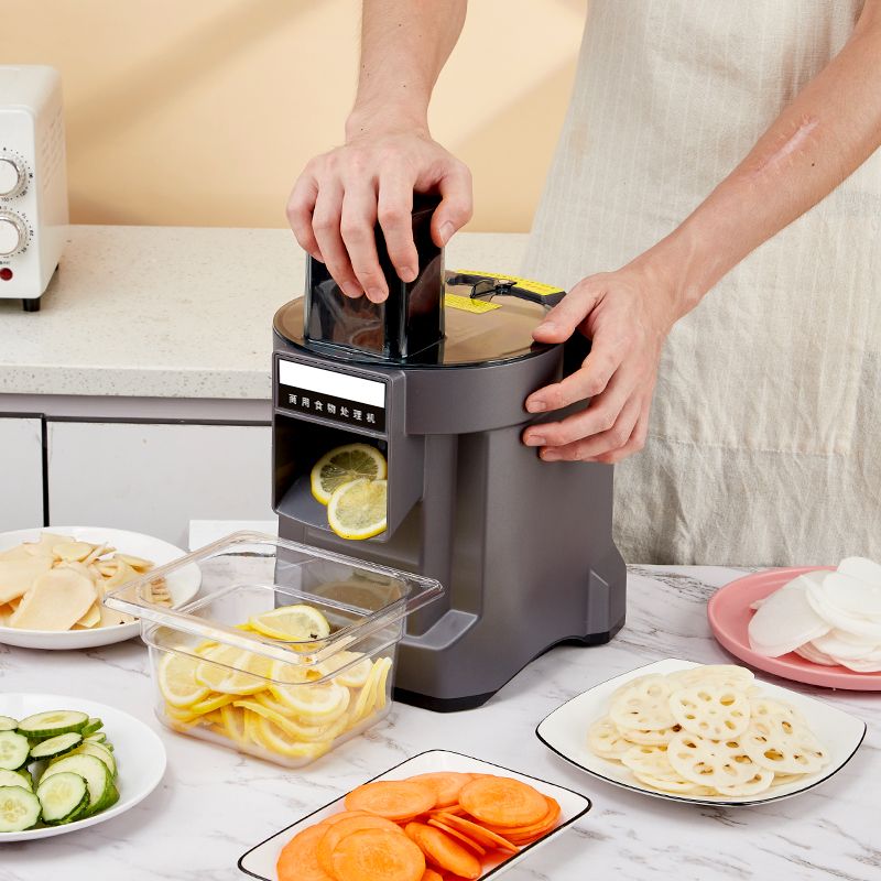 小型食堂专用切菜机全自动电动机器专用万能切丝机家用商用切菜机