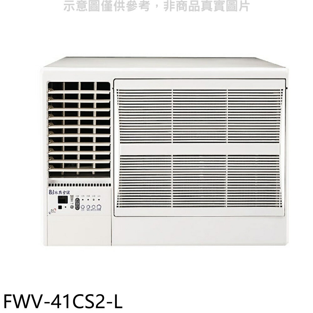 全館領券再折★冰點【FWV-41CS2-L】變頻左吹窗型冷氣6坪(含標準安裝)