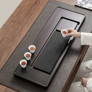重竹簡易干泡盤家用簡約排水式茶臺功夫茶具日式現代儲水茶盤