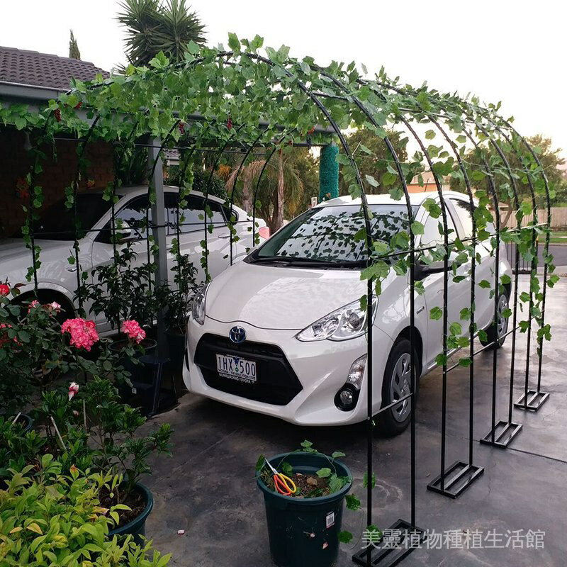 花架 爬藤架子拱門形支架鐵藝花架庭院裝飾戶外花園月季紫藤綠蘿葡萄架