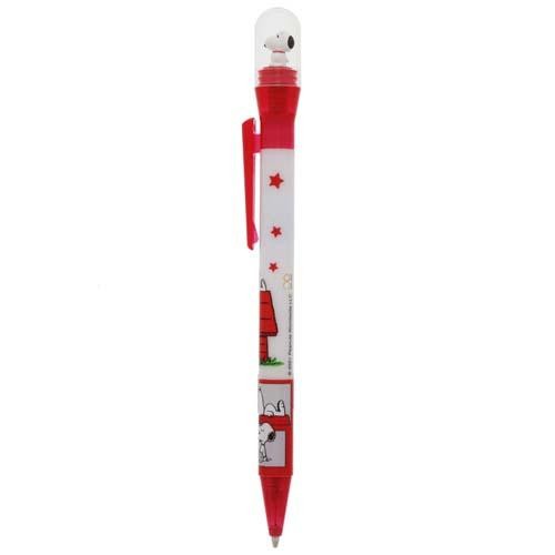 真愛日本 史努比自動鉛筆 snoopy 日本製側壓自動鉛筆 透明罩SN紅屋白 自動鉛筆 鉛筆 文具