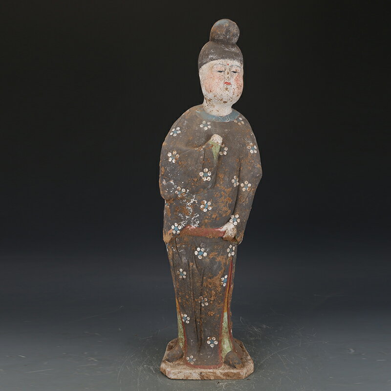 唐三彩侍女擺件古董古玩收藏真品老物件出土瓷器老貨| 協貿國際日用品