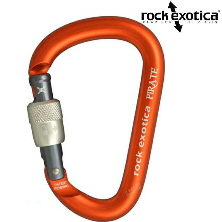 Rock Exotica Pirate Screw-Lock 梨形有鎖鉤環/大D勾環/登山扣環/確保勾環 C1 S