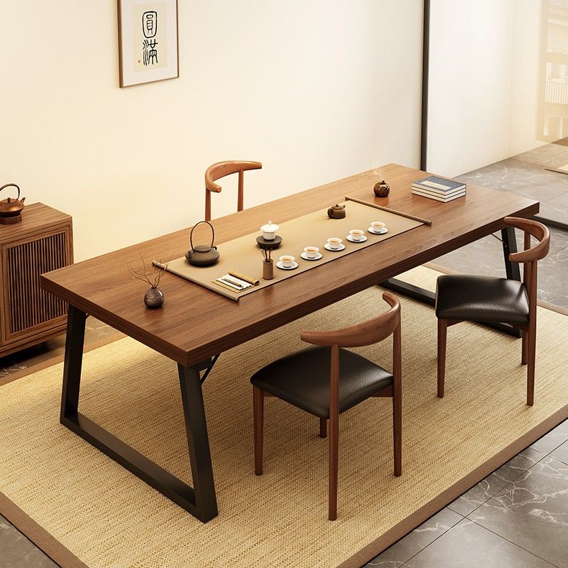 免運 可開發票 茶桌椅組合一桌五椅現代新中式家用茶臺泡茶桌子辦公室簡約洽談桌