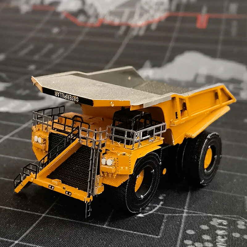 3D全金屬不銹鋼模型 DIY玩具益智拼圖 CAT系列彩色礦用卡車