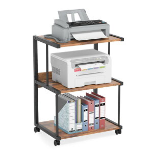 打印機置物架三層多層電腦主機一體專用架桌下辦公室Printer rack