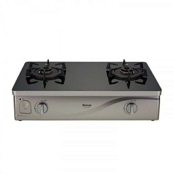 (全省安裝) 林內台爐式感溫二口爐 RTS-Q230G(B) 黑玻璃【APP 4%回饋】 結帳94折